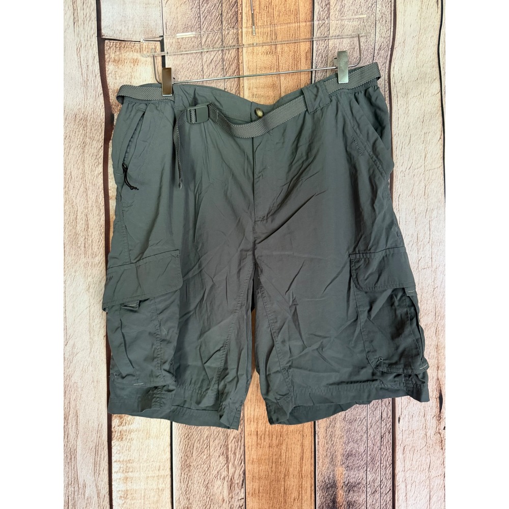 Columbia Titanium Cargo Hiking Shorts Omni-Wick Utility Outdoors Gray Large